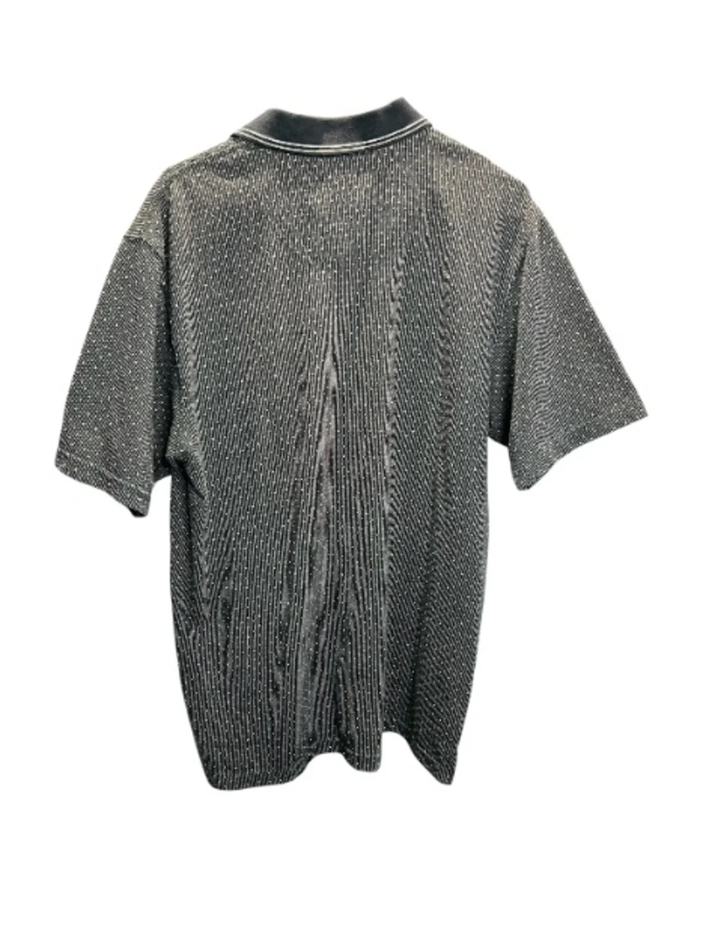 Van Heusen Black and White Patterned Polo - Picture 4 of 8